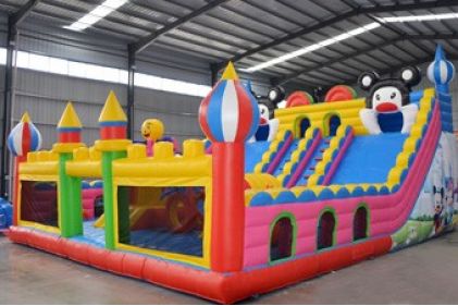 Combo inflable de castillo hinchable y tobogán