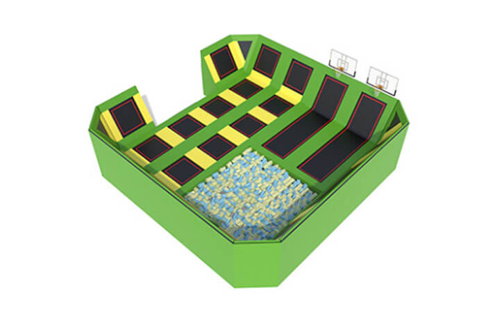 Indoor Trampoline Park With Ball Pool