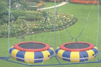 Trampolín inflable bungee 2 en 1 - Parque de trampolines