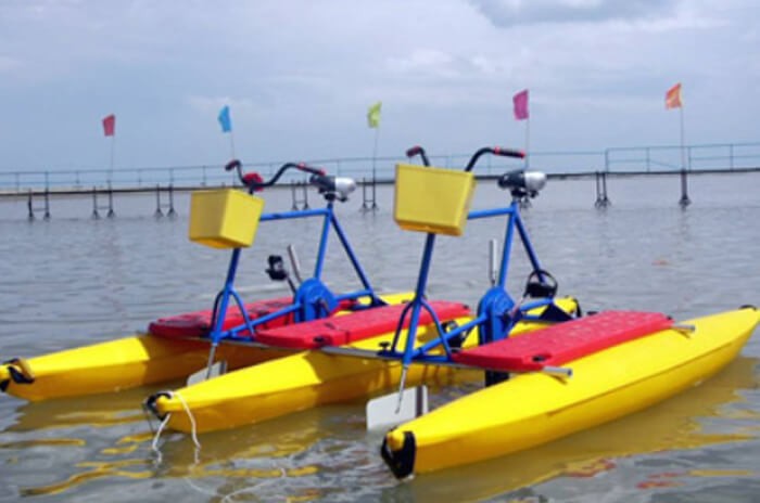 Two person water bike