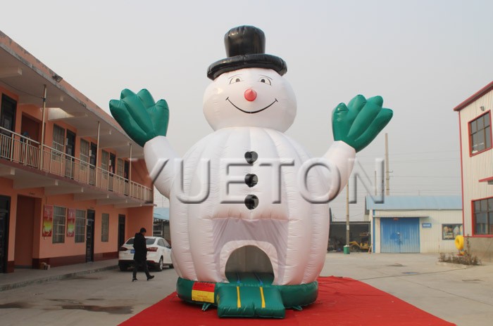 Snowman Castle Inflatable Bouncer