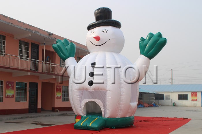 Snowman Castle Inflatable Bouncer