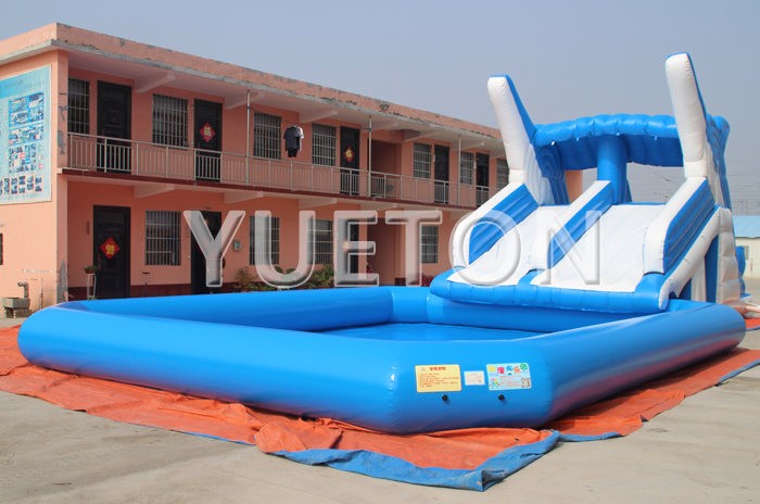 Dolphin Inflatable water slide and pool