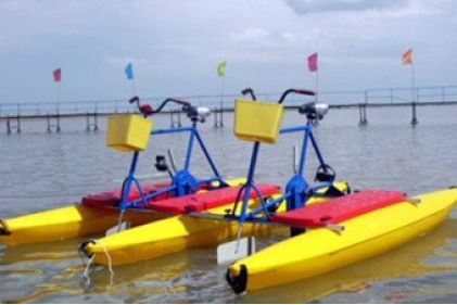 Two person water bike