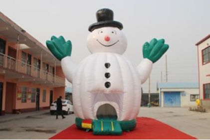 Snowman Castle Inflatable Bouncer