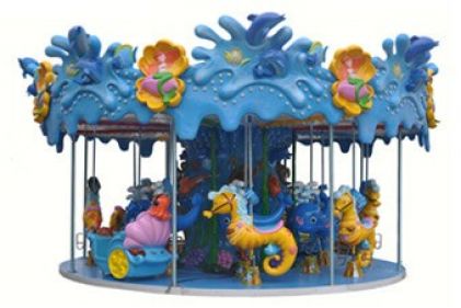 Ocean Carousel Horse015