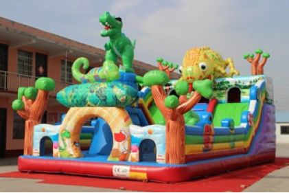 Chameleon inflatable slide