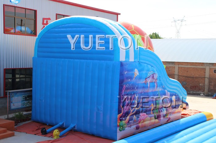 Tortoise inflatable slide
