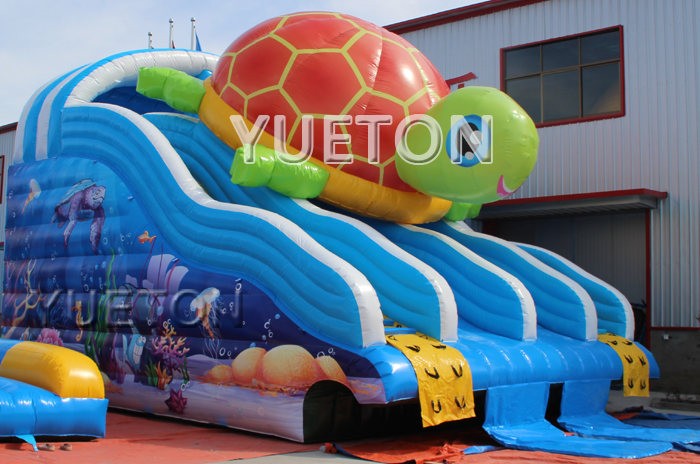 Tortoise inflatable slide