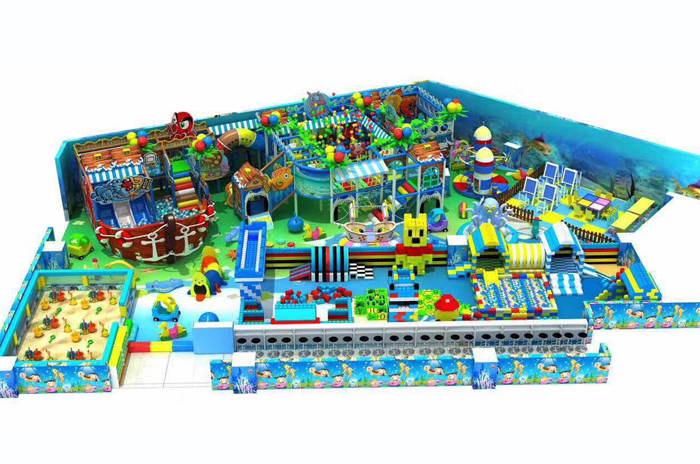 Ocean Theme Indoor Playground Equipment For Kids