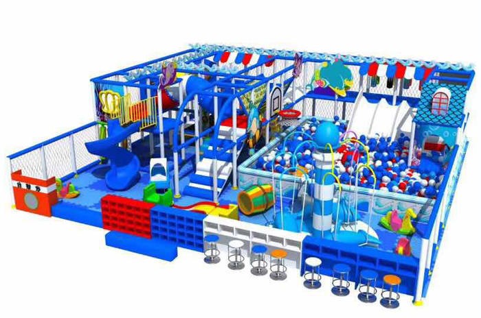 Ocean Theme Indoor Playground Equipment For Kids