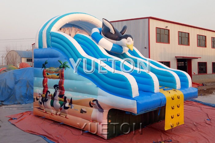 Penguin Inflatable water slide