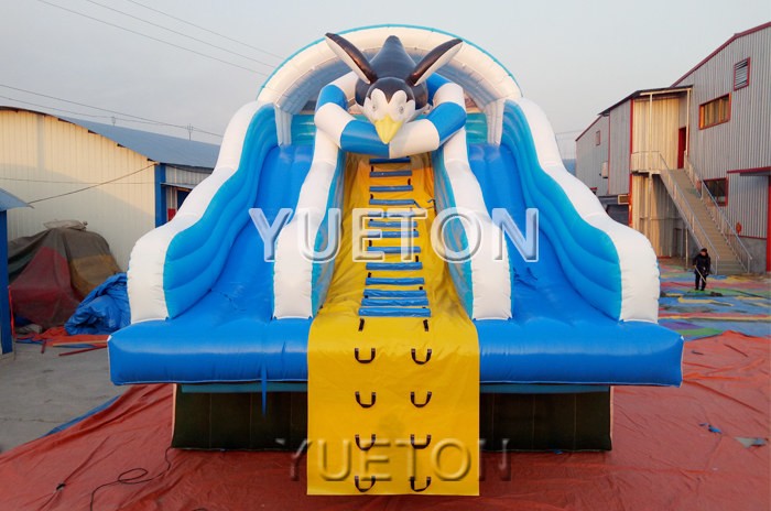 Penguin Inflatable water slide