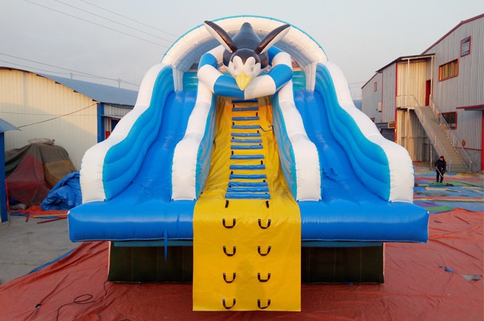 Penguin Inflatable water slide