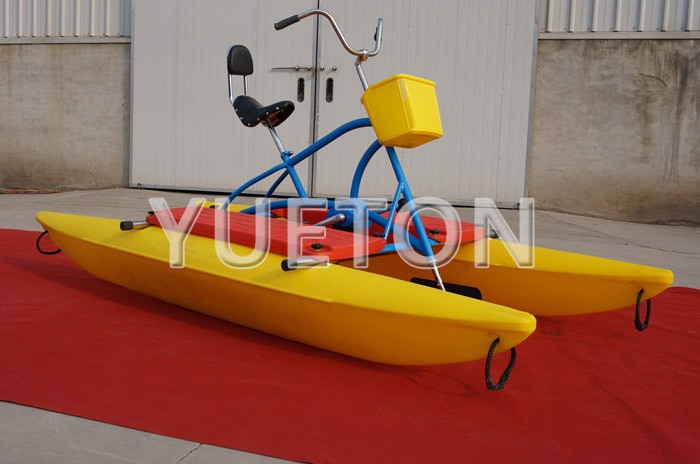 Yellow single water bike