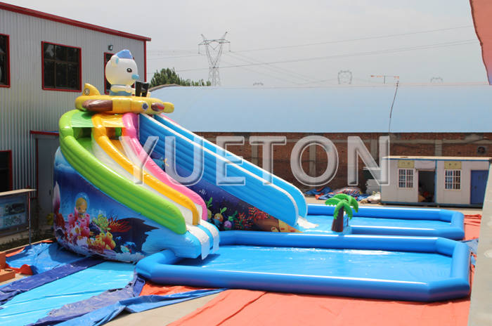 Inflatable water slide