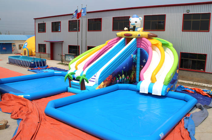 Inflatable water slide