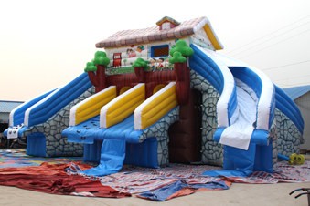 Popular tobogán inflable - Atracciones inflables