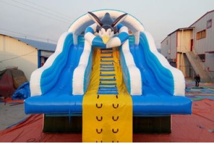 Penguin Inflatable water slide