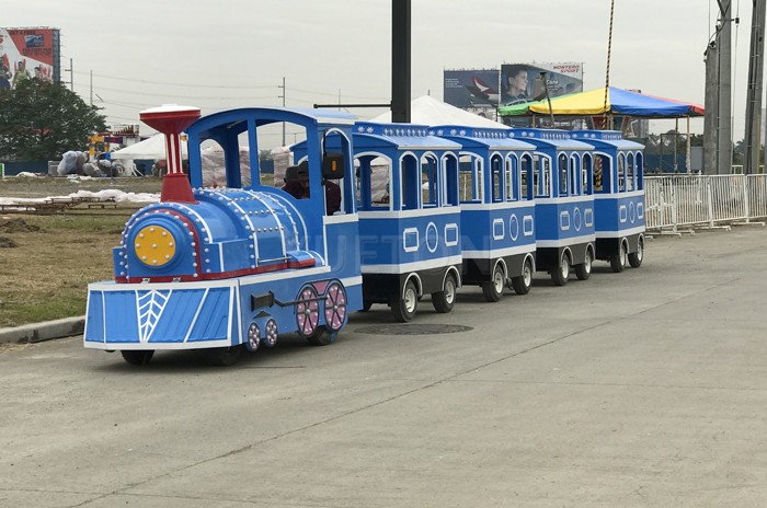 Trackless Train（blue white)