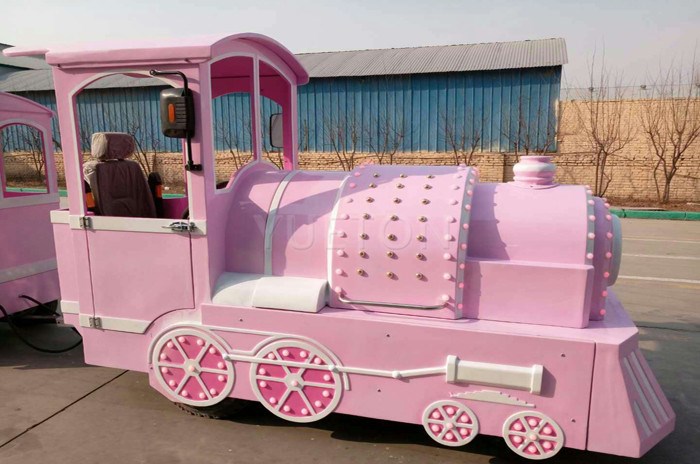 Trackless Train(pink and white)