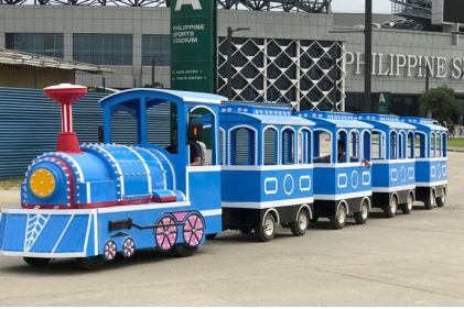 Trackless Train（blue white)