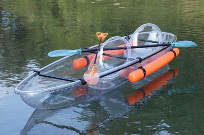 Barco de remo manual transparente - Bicicletas y barcas acuáticas
