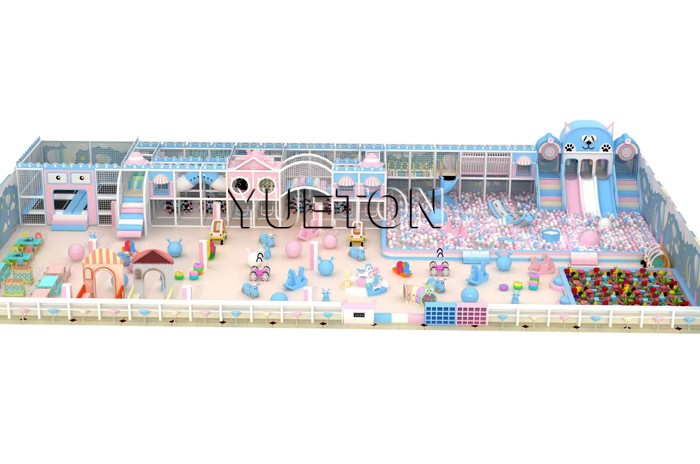 Macaron Theme Soft Playground For Kids
