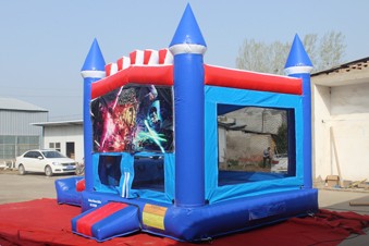 Castillo hinchable Captain America - Atracciones inflables (foto 4 de 4)
