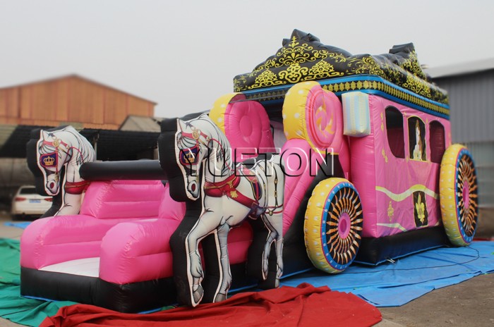Horse carriage inflatable bouncer