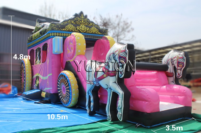 Horse carriage inflatable bouncer