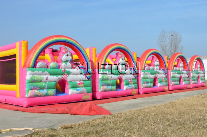 Pink Cartoon Inflatable Bouncer