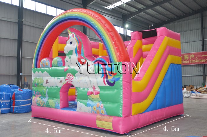 Pink Cartoon Inflatable Bouncer