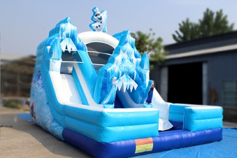 Ice Princess Inflatable Water Slide
