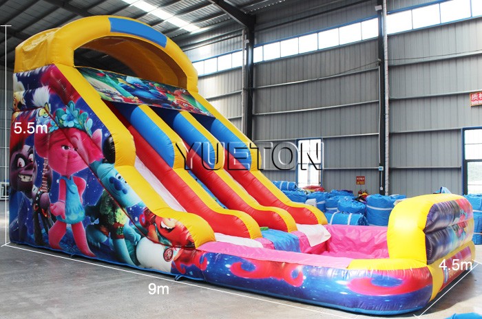 Cartoon Inflatable Water Slide