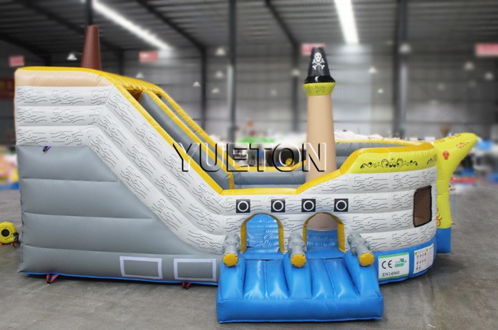 Pirate Ship Inflatable Slide