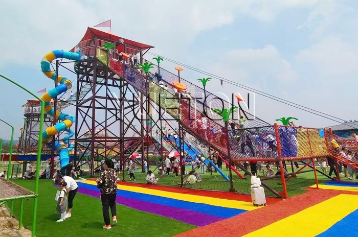 Kids Climbing Net Slide