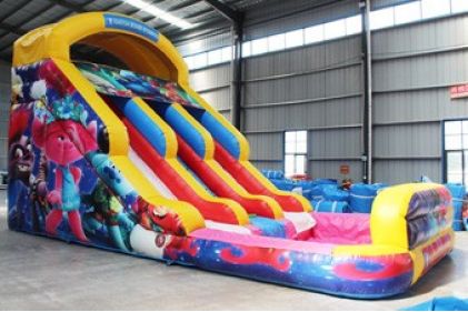 Cartoon Inflatable Water Slide