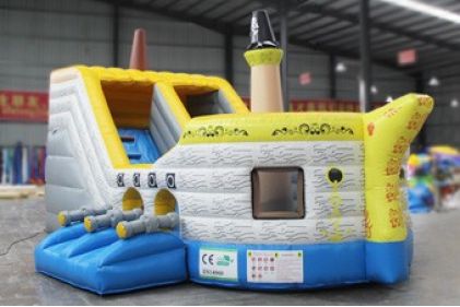 Pirate Ship Inflatable Slide
