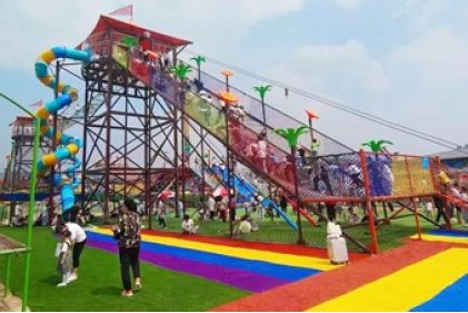 Kids Climbing Net Slide