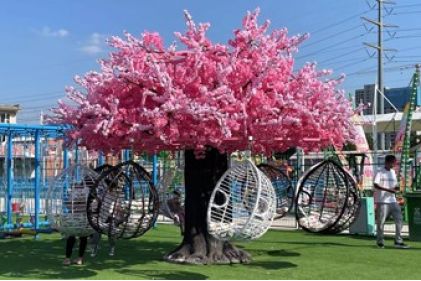 Outdoor Rotating Swing Tree