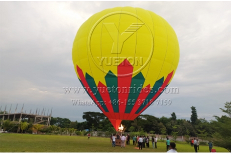 The feedback of the hot air balloon