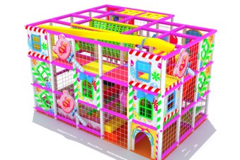 Área de juego interior temática de caramelos