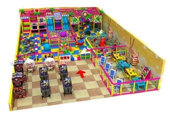 Área de juego interior temática de caramelos