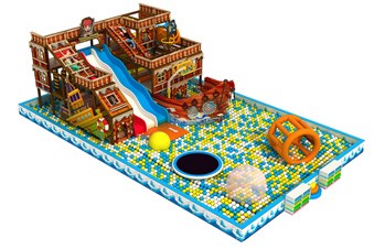 Área de juegos interior temática pirata