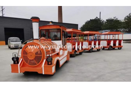 27 seats trackless train